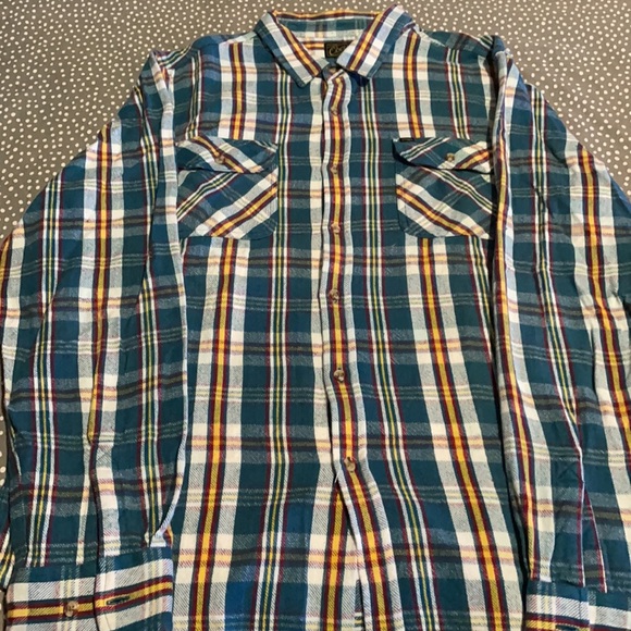 Obey XL Multi-Colored Long Sleeve Button-Up - Picture 2 of 3